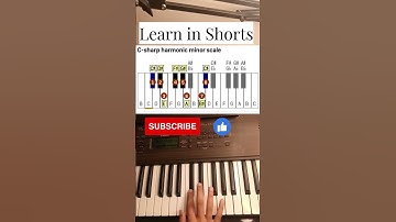 How to Play C Sharp Harmonic Minor Piano Scale