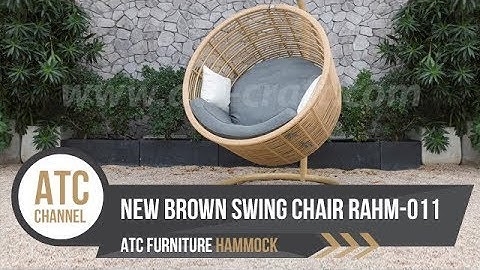 Outdoor Wicker Hammock Swing Chair RAHM-011 | 4K Video