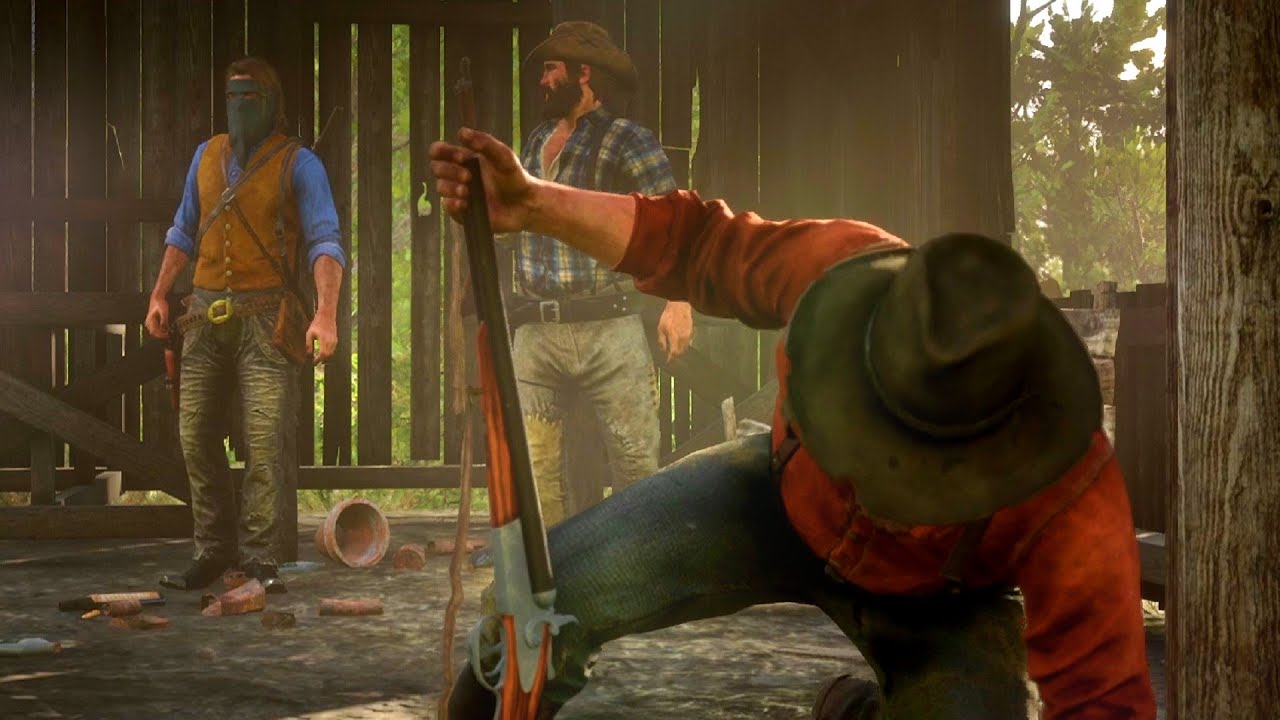 Arthur, Uncle, Charles, and Bill hidden from Cornwall's guards - RDR2 ...