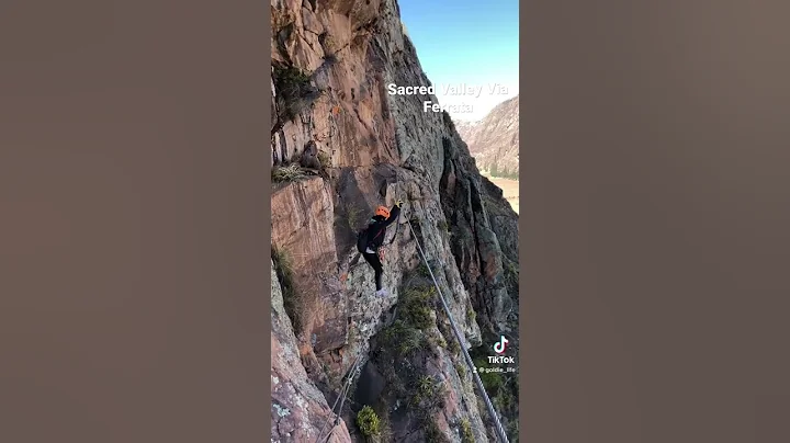 Via Ferrata bridge. Sacred Valley, Peru