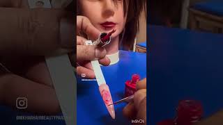 Blooming nail art #bloomingnailart #bloominggel #nailart