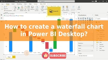 How to create waterfall chart in power BI