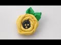 How to make flower out of fabric  beautiful and easy fabric flower