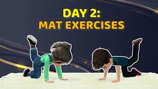 DAY 2 OF 3 WORKOUT PLAN FOR KIDS: BEST YOGA MAT EXERCISES