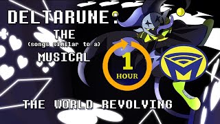 Deltarune the Not Musical - JEVIL - THE WORLD REVOLVING - One Hour (EPILEPSY WARNING!)