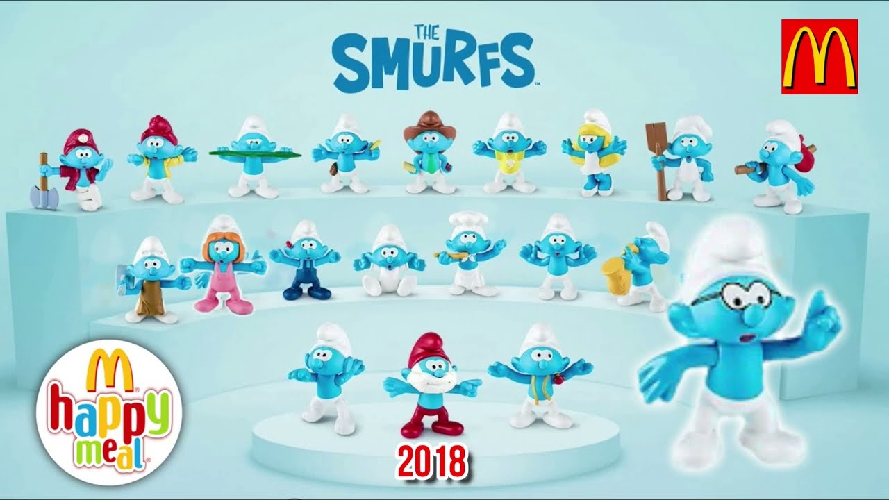 Mcdonalds Happy Meal The smurfs 2018 60th Anniversary Smurf No. 05
