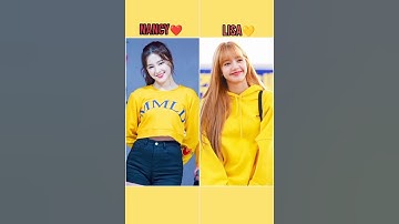 Blackpink Lisa💛 V/S Nancy momoland❤️ #blackpinklisa #nancymomoland #shorts