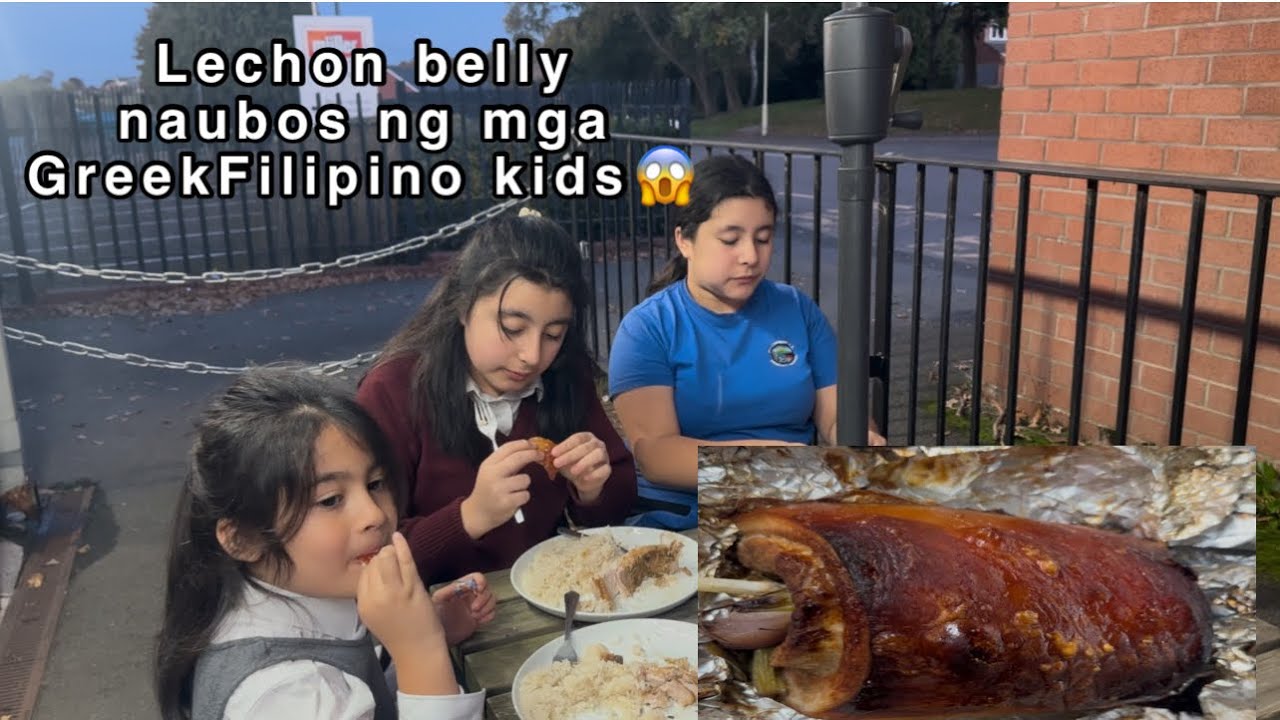 Buong lechon belly na niluto ko naubos nilang tatlo😱 #lechon #filipinofood #lechonbelly 