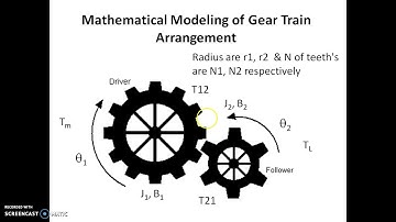 Mathematical Modelling of Gear Train Arrangement