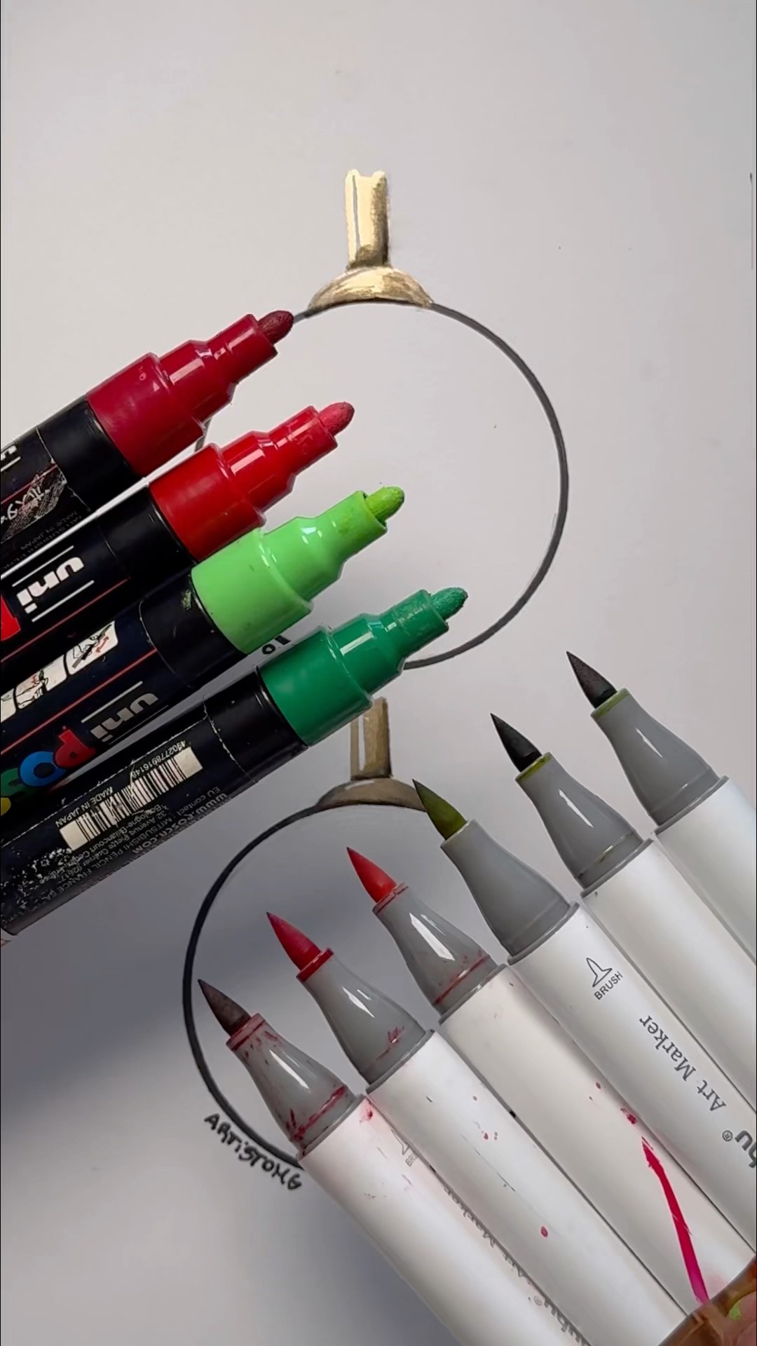 Christmas Balls with Creative Art Techniques! ?✨? Which one do you prefer?! ? #shortsart