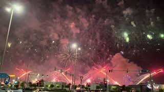 Live fireworks in Abu Dhabi today on Eid ul Edha