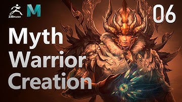 Myth Warrior | Game Character Zbrush Sculpt Maya 3D Modeling & Textures Tutorial Part 06