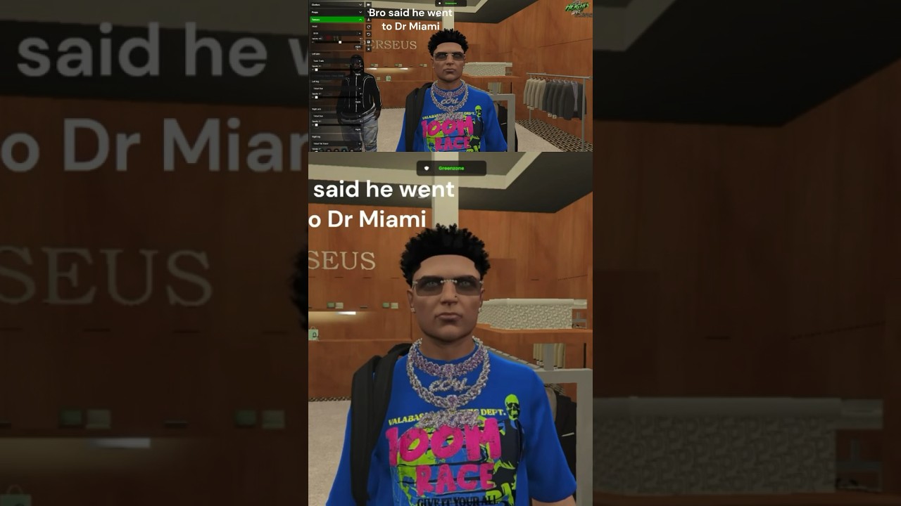 Dude went to Dr Miami to impress the females 