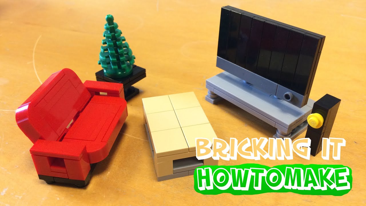 How To Make a LEGO Modern Living Room (MOC, Basic 