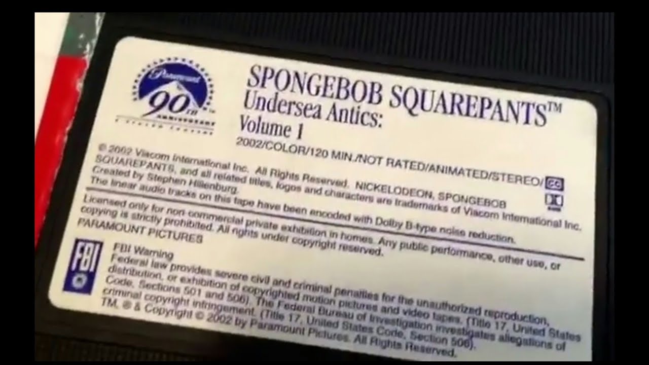 Opening To Undersea Antics Volume 1 2002 Tape Non Damaged YouTube Opening to undersea antics volume 1 2002 tape non damaged youtube