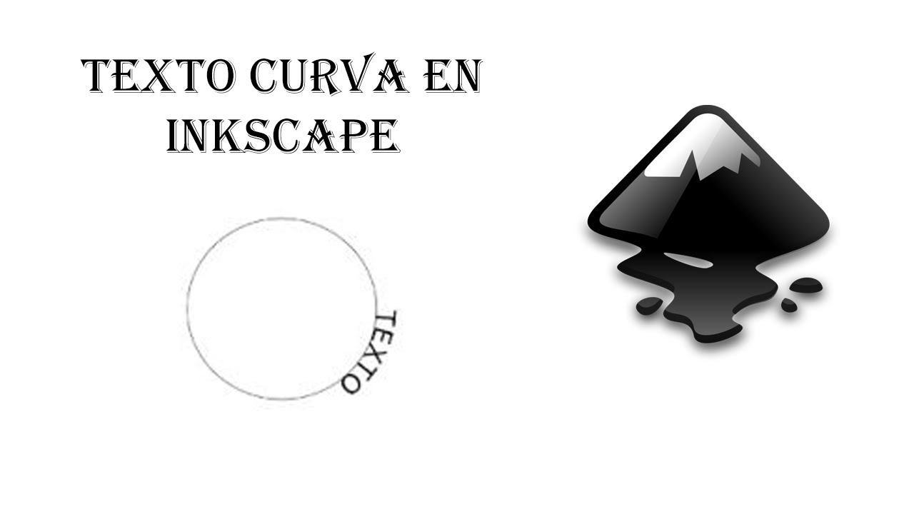 TEXTO CURVO INKSCAPE - YouTube