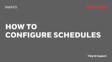 How to Configure Schedules on NetAXS 123