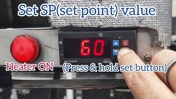 Sub zero temperature controller settings