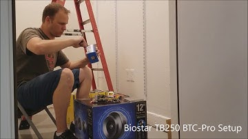 Biostar TB250-BTC Pro - mining rig assembly