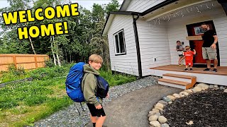 Kids' First Peek at our NEW ALASKAN HOUSE | COSTCO HAUL in ALASKA! | Alaska Prices