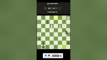 Daily Puzzle chess.com Day 1  #shorts #chess #daily #puzzle #fyp