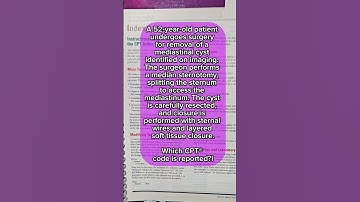 Demonstratie van echte medische codering - Resectie van een mediastinale cyste CPT-code #medicalc...