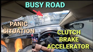 Clutch use in busy road creates panic situation| How to control brake,accelerator| Rahul Drive Zone