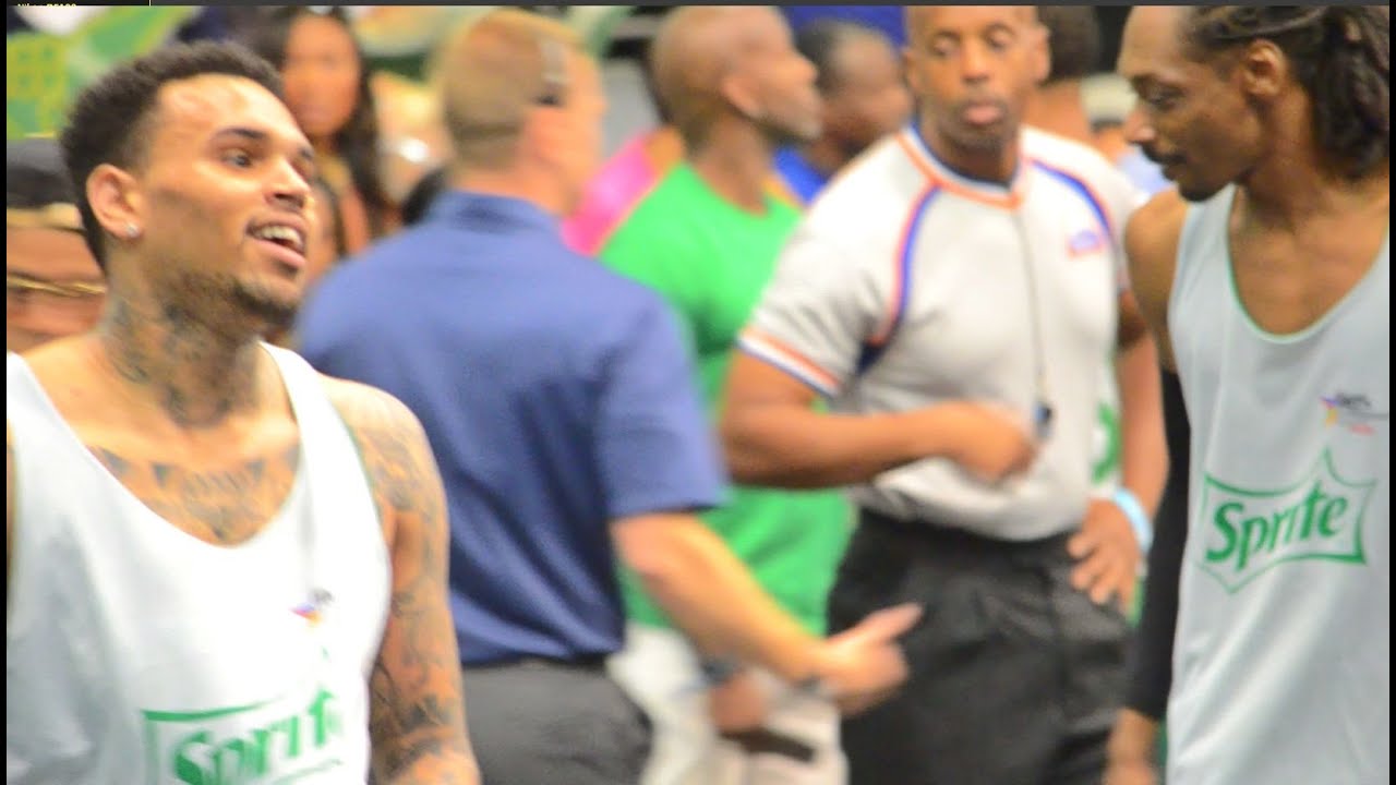 Chris Brown,Tyga,Snoop Dogg, 2014 B.E.T Celeb Basketball game. the New