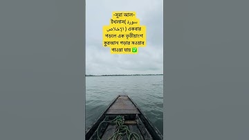 সূরা আল-ইখলাস( سورة الإخلاص ) একবার পড়লে এক তৃতীয়াংশ কুরআন পড়ার সওয়াব পাওয়া যায়✅‼️ #waz #bd