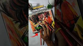 Drawing with 5 Pencils at Once! 👀✍🏻 #shorts
