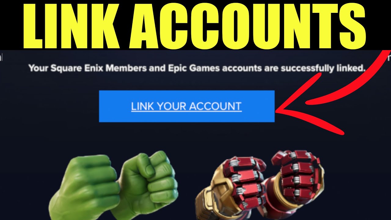 How To Link Fortnite Account To Square Enix Unlock Hulk Mining Tool Youtube