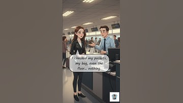 ✈️ Lost Boarding Pass at the Airport – Simple English Dialogue – Learn English in Context #english