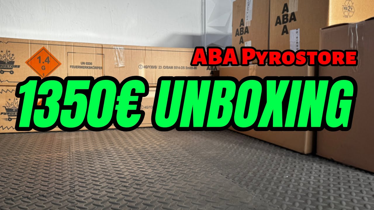 ABA PYROSTORE Unboxing Nr. 1 - Long Version, mein erstes Unboxing! 