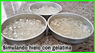 Simulación corteza de sílice gel pastel cubos de hielo gelatina Simulación corteza de sílice gel pastel cubos de hielo gelatina