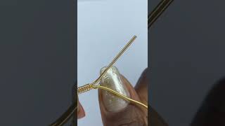 Easy Adjustable DIY Ring Tutorial #shortsyoutube  #jewellerytutorial #wirewrappedjewelry Wealth