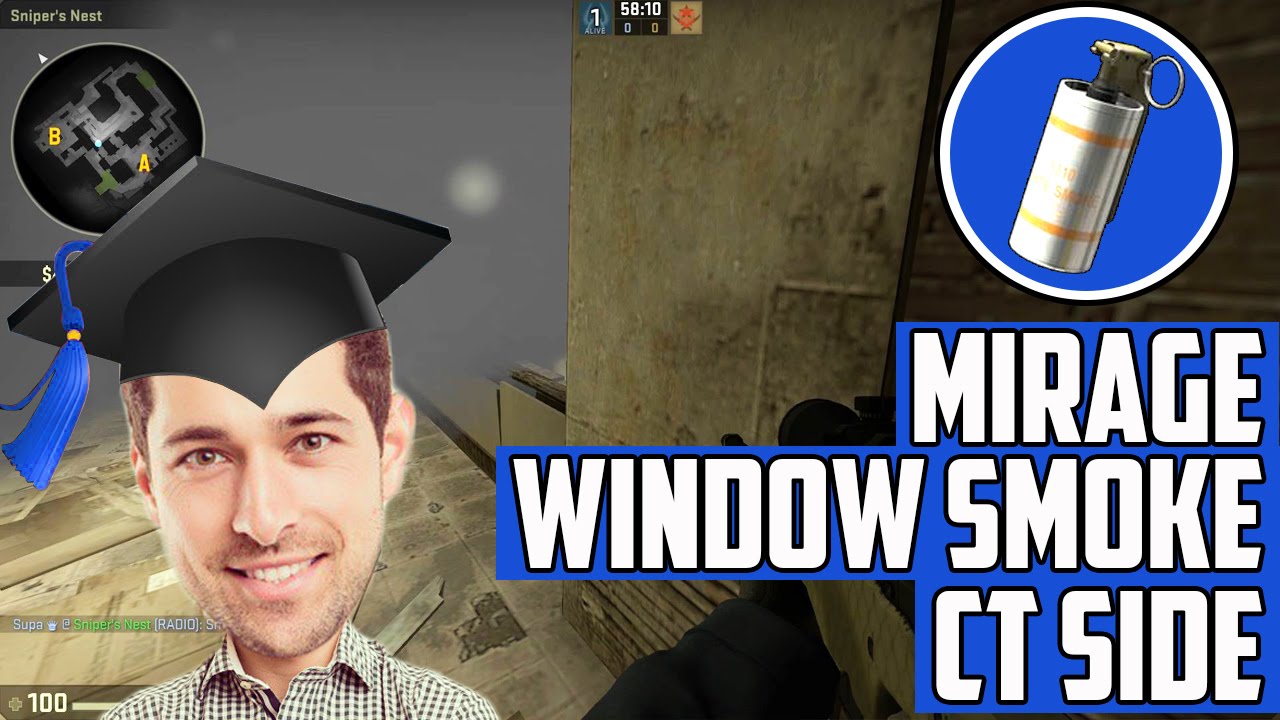 CS:GO MIRAGE WINDOW SMOKE - CT SIDE (PORTUGUES) - YouTube