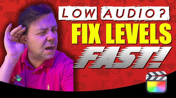 BAD Audio Levels?  Fix Low Audio Levels in Final Cut Pro - Ray The Video Guy