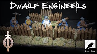 Bob Olly Dwarf Engineers and DIY Barricades for Oathmark - Battlesworn