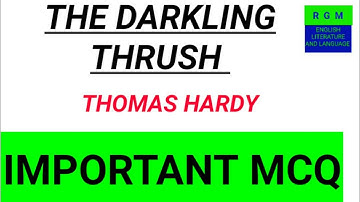#Slst_English #English_slst #slstenglish MCQ of DARKLING THRUSH by THOMAS HARDY