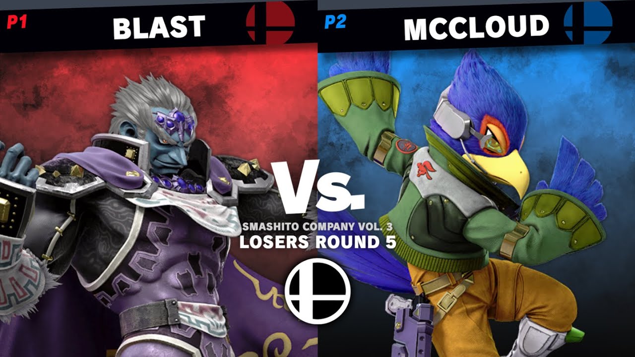 Blast (Ganondorf) vs McCloud (Falco) - Losers Round 5 | Smashito Company Vol.3