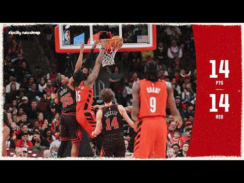 Robert Williams III Records A Double-Double With Dunks in Win Over Bulls | February 26, 2026