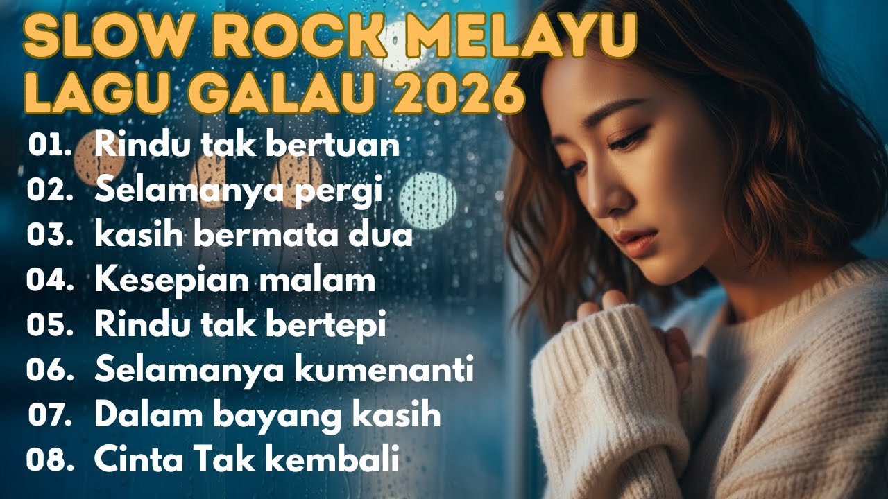 💔 Lagu Slow Rock Melayu Paling Sedih 2026 – Alunan Galau untuk Hati yang Terluka