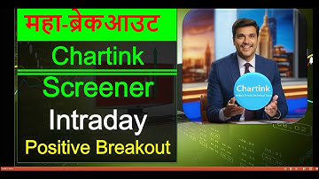 Maha Breakout || Intraday || chartink Screener
