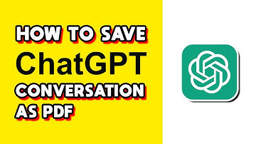 How to Save ChatGPT Conversation as PDF (Quick & Easy)