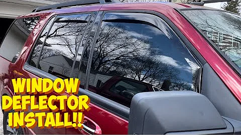 Weather Tech Window Deflector Install on a Expedition
