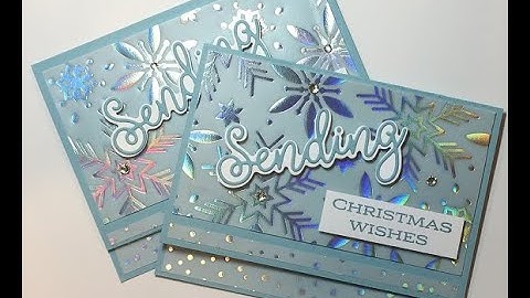 Christmas Card with Snowflake Specialty Vellum