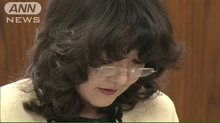 涙を浮かべるように謝罪　片山さつき氏委員会遅刻で(15/04/02)