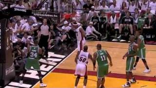 Dwyane Wade - Unbelievable Alley-oop (Heat vs Celtics PlayOff 2011)