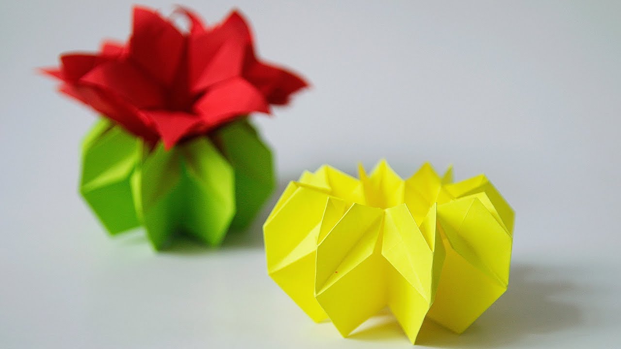 Origami 3d Vaso Cachepot Quadricolor By Leleu1986