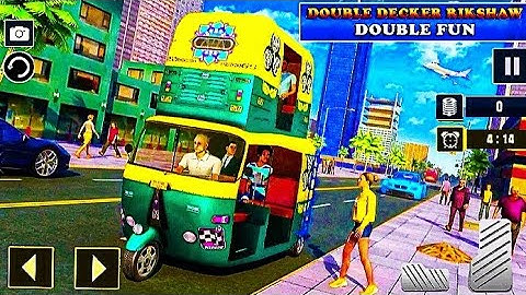 Tuk Tuk Autorickshaw Driving : Free Driving Game—Android gameplay 2021